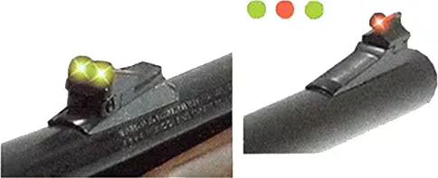 TruGlo Front/Rear Fire Sight Set for Remington Rifles and Shotguns - TG110W - Iron Sights for AR-15, vista 1