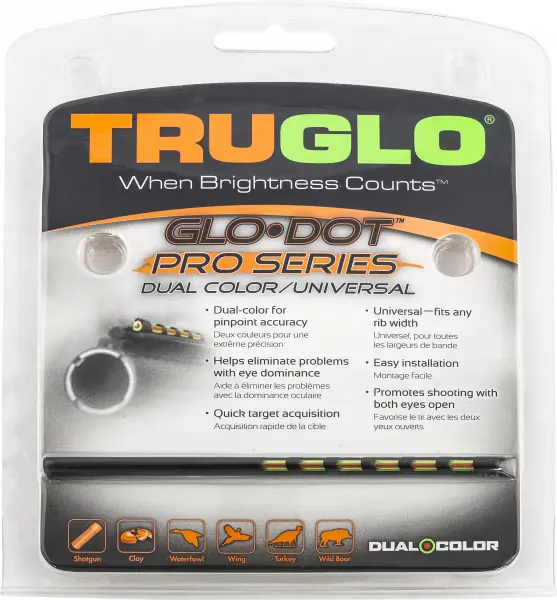 TruGlo Glo.Dot Universal Pro Sight, Green/Red - TGTG104D - Iron Sights for AR-15, vista 1