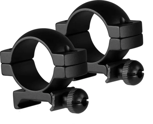 TruGlo Lightweight 1in Scope Rings Mounts Picatinny/Weaver Rails Medium 2 Screws Per Ring Black TG - Optic Mount - view 1