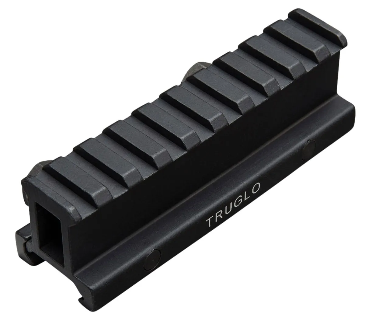 TruGlo Picatinny Riser Mount Matte, Black Anodized - Optic Mount, vista 1