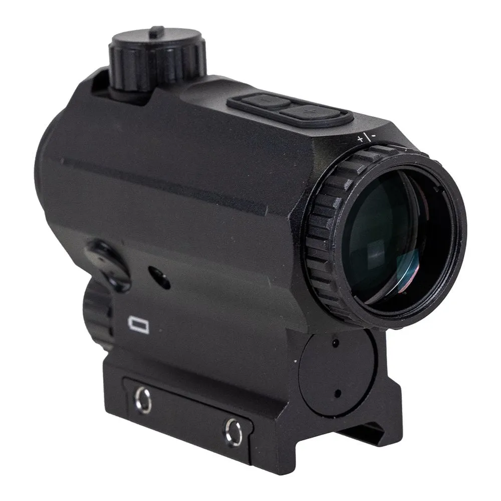 Truglo PR1 Prism, Red Dot, 1X25, 6 MOA Red Dot with Outer Ring, Black, Includes Lens Covers - Optic - view 5