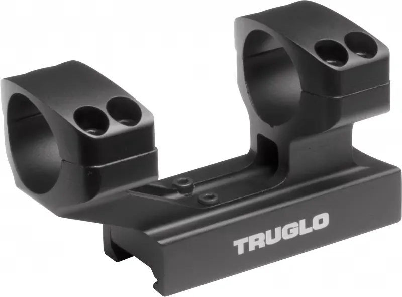 TruGlo Tactical AR 30mm Aluminum Reversible 1-Piece Picatinny Rail/Scope Mount, Black - TG8963B - Optic Mount - view 1