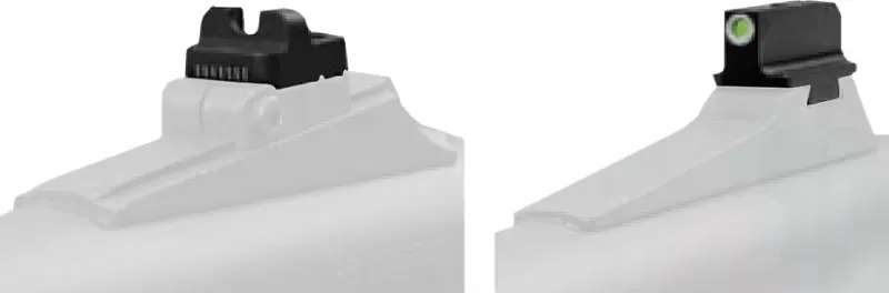 TruGlo TG231F2W Tritium Pro Night Sights FN FNP-40/FNS-40/FNX-40 Steel Green Tritium w/White Outline Steel Green Tritium Black - Iron Sights for AR-15 - view 2