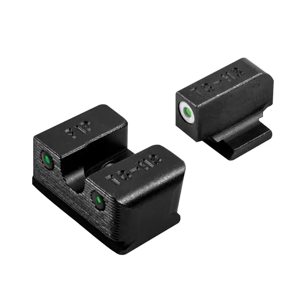 TruGlo Tritium Pro Front/Rear Night Sight Set for FNH FNP-9 and FNX-9 Compact Handguns - TG231F1W - Iron Sights for AR-15, vista 1