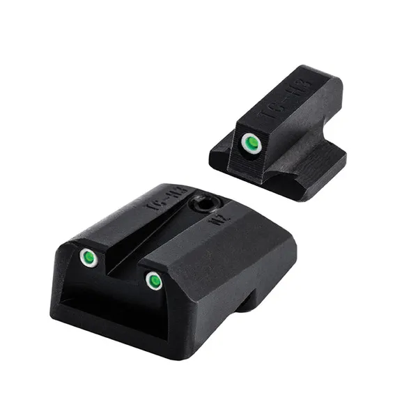 TruGlo Tritium Pro Sight Front/Rear, Green/White/Green - TGTG231N4W - Iron Sights for AR-15 - view 1