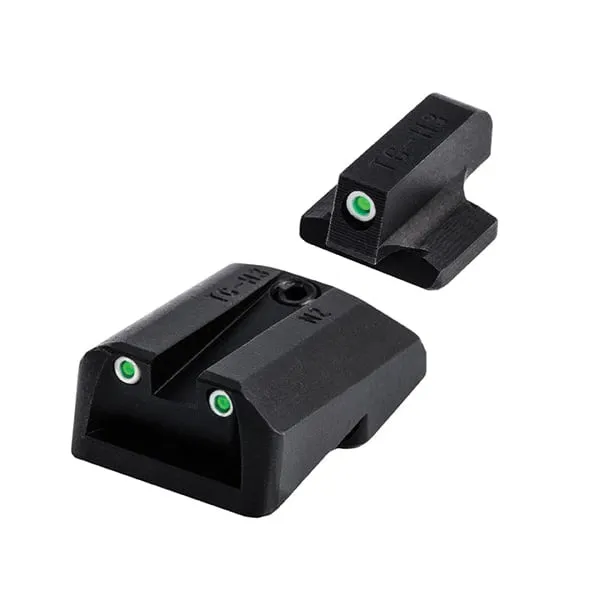 TruGlo Tritium Sight Front/Rear, Green/Green - TGTG231N4 - Iron Sights for AR-15, vista 1