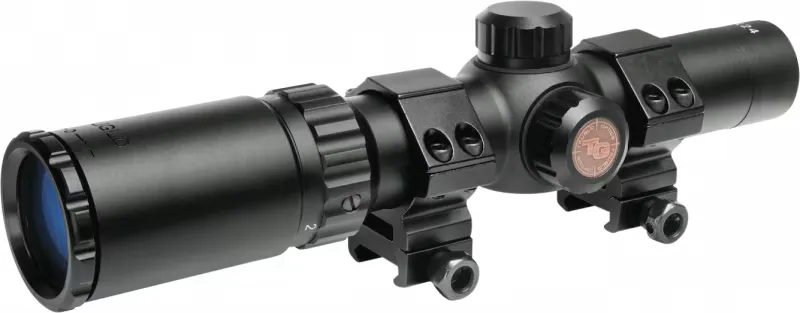 TruGlo Tru-Brite 30 Hunter 1-4x24mm Circle Duplex Rifle Scope - TG8514BC - Rifle Scope, vista 1