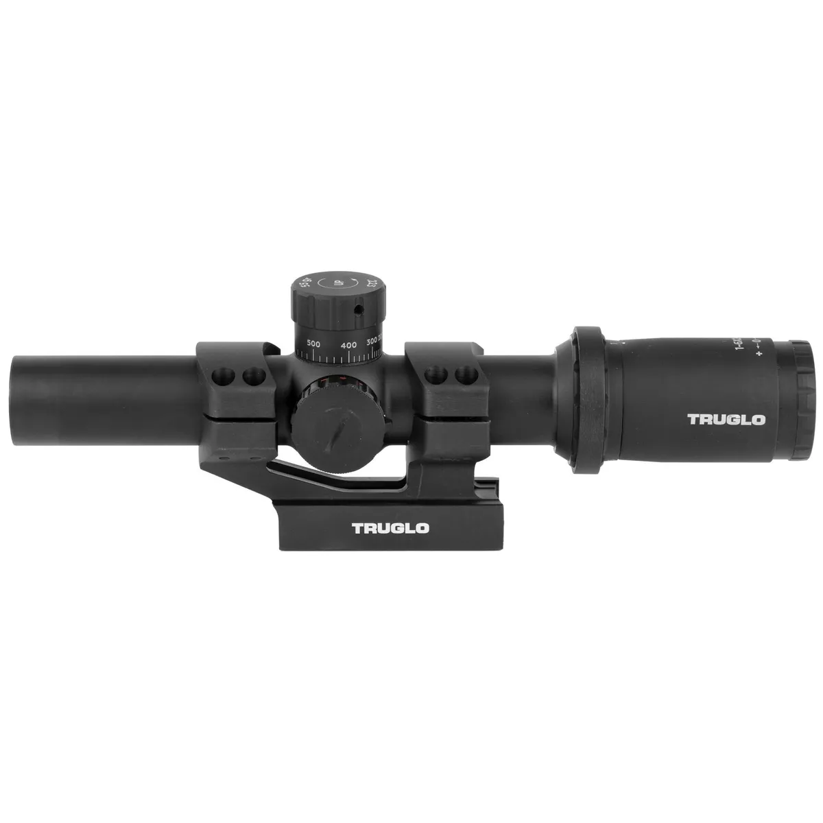 TRUGLO Tru-Brite Rifle Scope 1-6x 24mm Illuminated Power Ring Duplex Mil Dot Reticle Matte Black - Rifle Scope - view 3