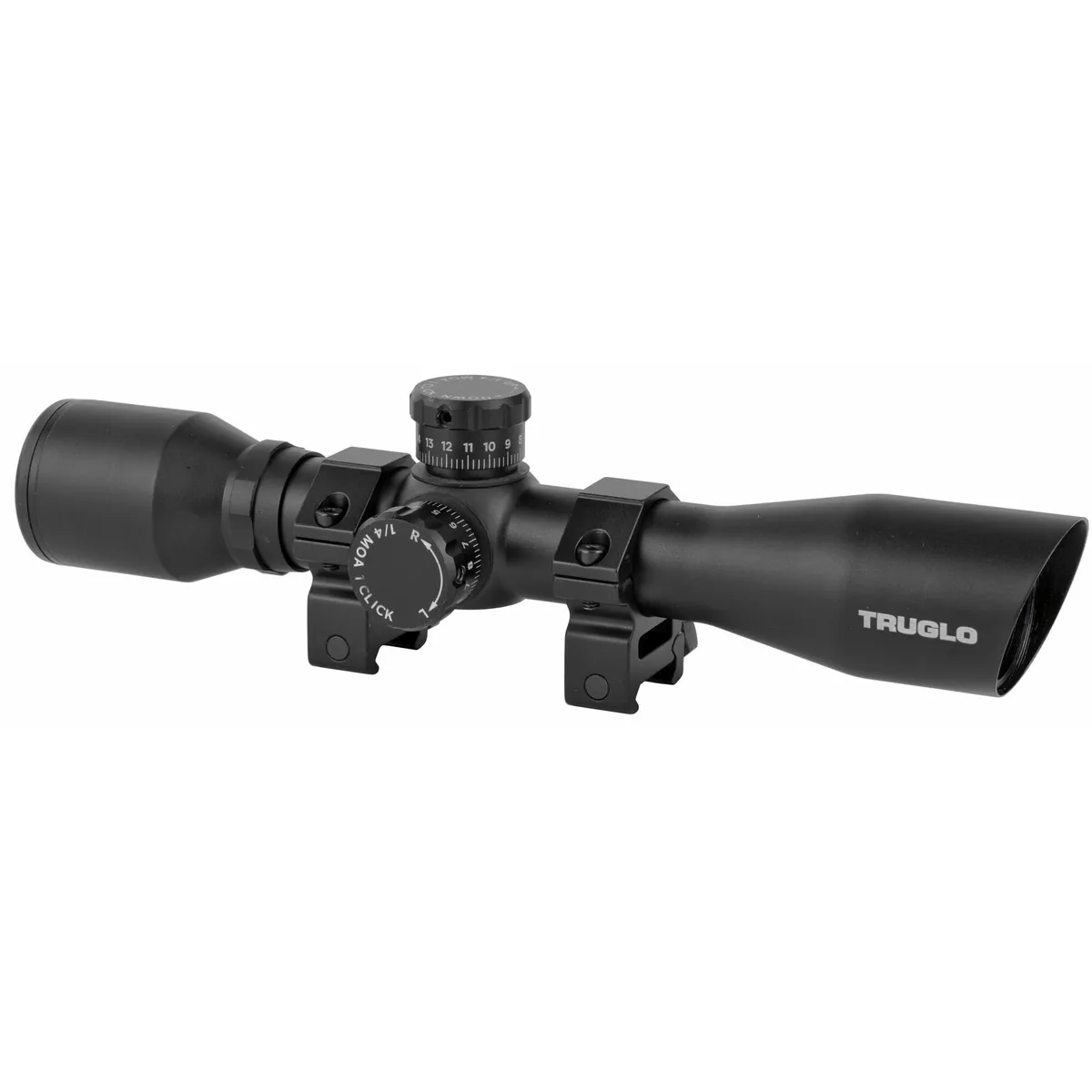 TruGlo TruBrite Xtreme 4x32 Compact Tactical Riflescope With Rings - TG8504BT - Rifle Scope - view 2