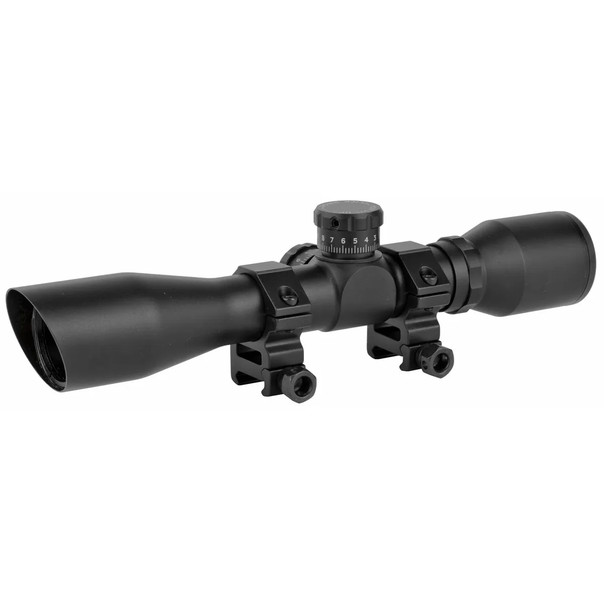 TruGlo TruBrite Xtreme 4x32 Compact Tactical Riflescope With Rings - TG8504BT - Rifle Scope - view 1