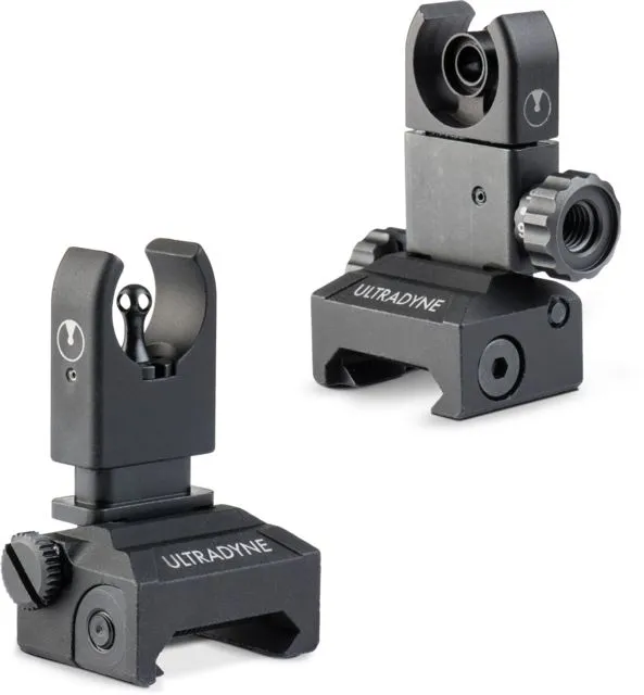 Ultradyne C2 Folding Front and Rear Sight Combo - Aperture - Iron Sights for AR-15 - view 1