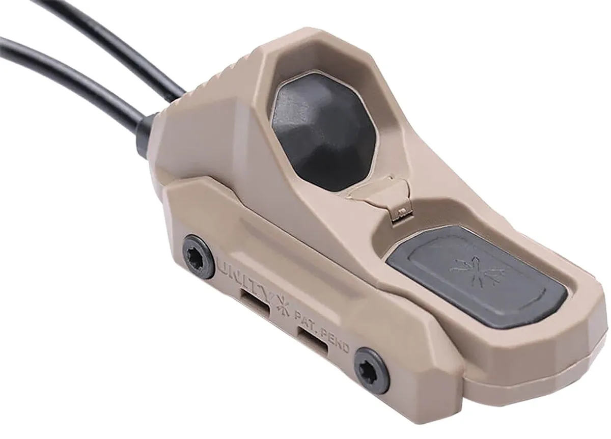 Unity Tactical AXON SYNC Link 7" Flat Dark Earth Dual Lead Remote Switch For Crane Laser and USB-C - Switch - view 1