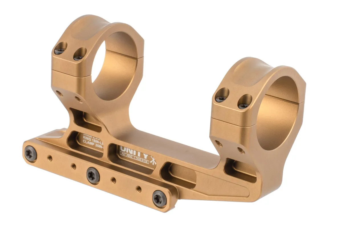 Unity Tactical FAST 34mm LPVO Flat Dark Earth 34mm Tube FST-S34205F - Optic Mount, vista 1