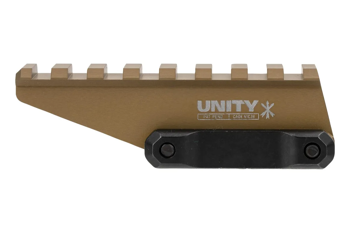 Unity Tactical FAST Absolute Riser - FDE - Optic Mount - view 2
