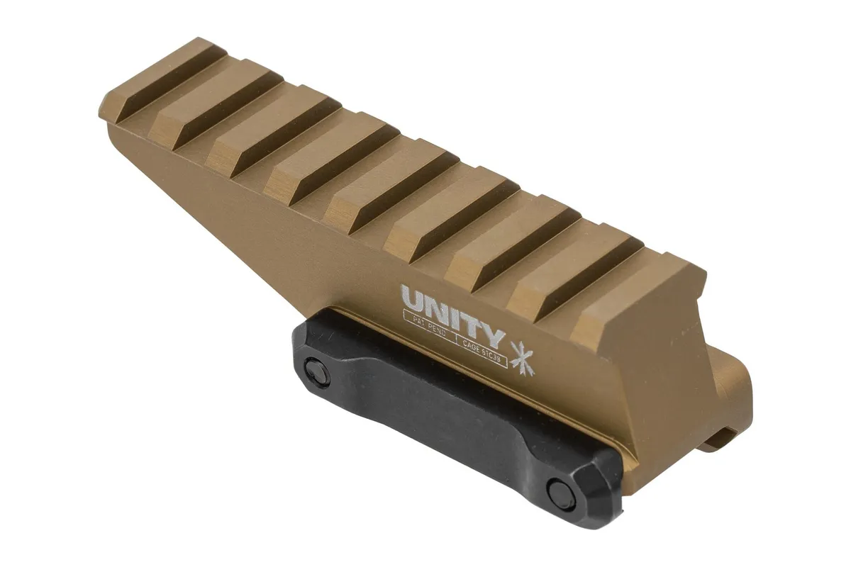 Unity Tactical FAST Absolute Riser - FDE - Optic Mount - view 3
