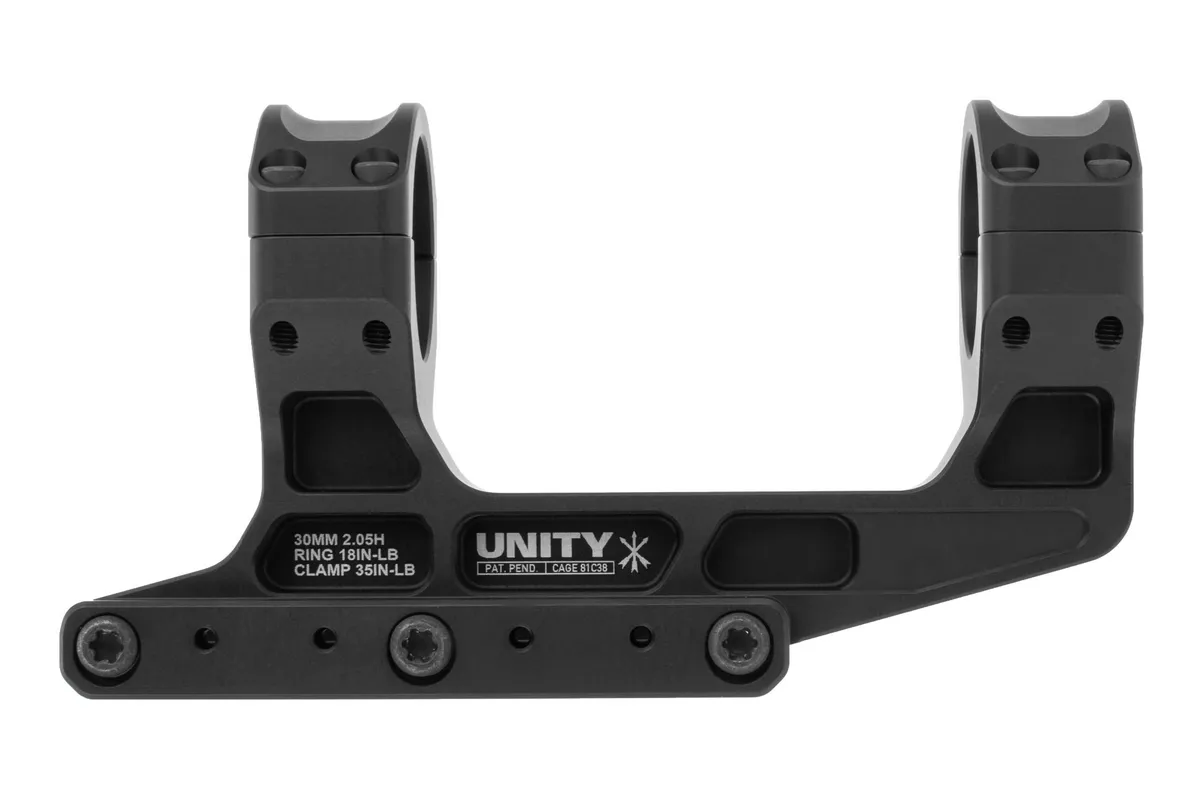 Unity Tactical FAST LPVO Mount 2.05" Optical Height, 30mm - FSTS30205B - Optic Mount - view 2