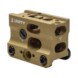 Unity Tactical FAST Micro-SB Aimpoint Red Dot Riser Mount FDE - Optic Mount, vista 1