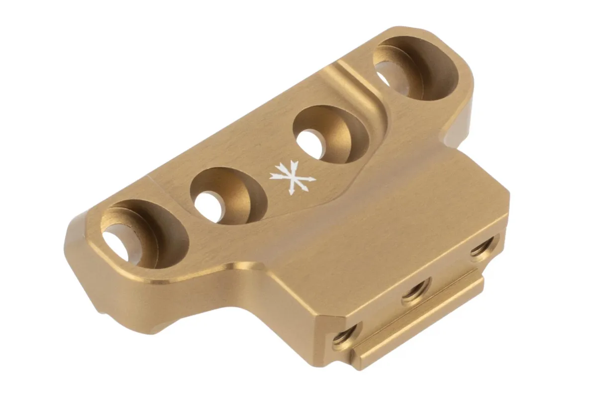 Unity Tactical FAST Offset Optic Adapter 2.05" Optical Height, FDE - FSTSOBF - Optic Mount, vista 1