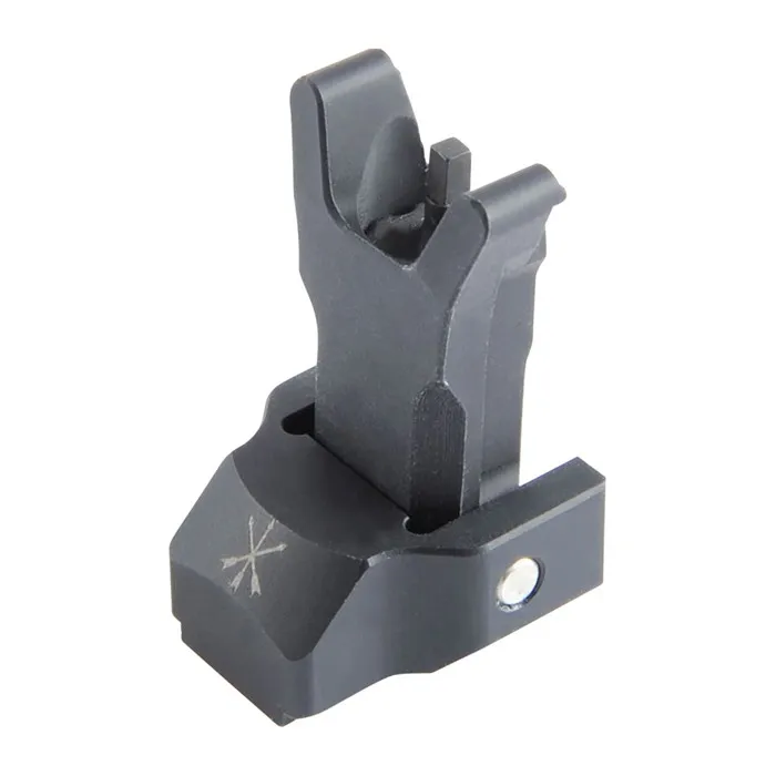 Unity Tactical FUSION, Folding Sight, Fuison Foot Print, Anodized Finish, Black - Iron Sights for AR-15, vista 1