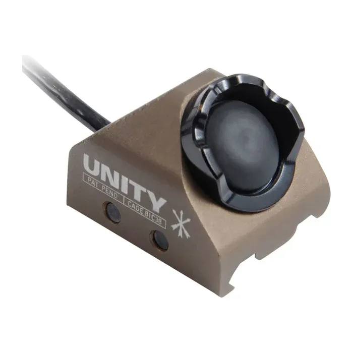 Unity Tactical Rail Mount Hot Button with 7" Cable - Laser - FDE - Switch - view 3
