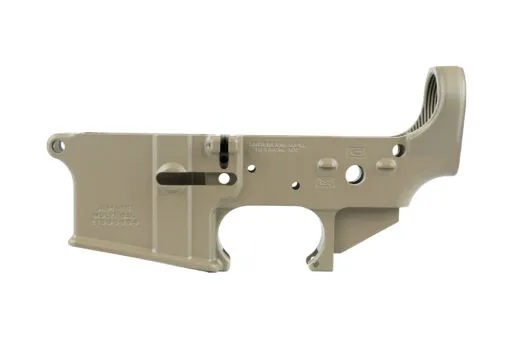 Anderson Manufacturing Anderson Stripped Lower Receiver - No Logo - FDE - Lower Receiver for AR-15 - view 1