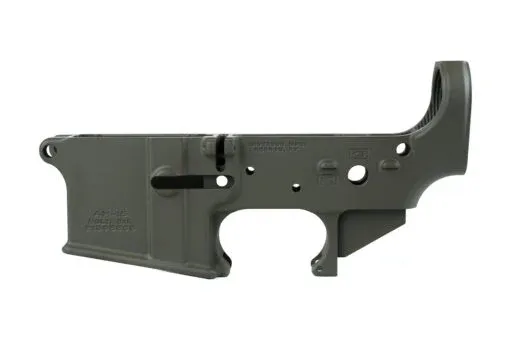 Anderson Manufacturing Anderson Stripped Lower Receiver - No Logo - OD Green - Lower Receiver for AR-15 - view 1