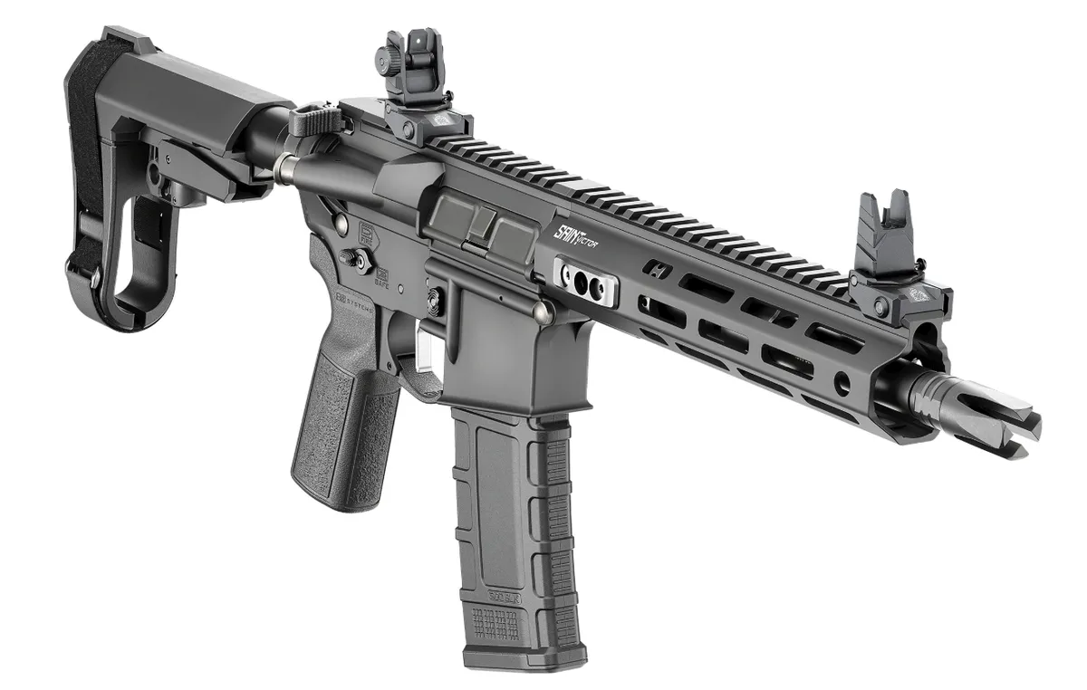 Unknown Springfield Armory Saint Victor 300 BLK 9.5" Semi-Automatic AR-15 Pistol Black w/SBA3 - Gear PAC - Complete Rifle, vista 1