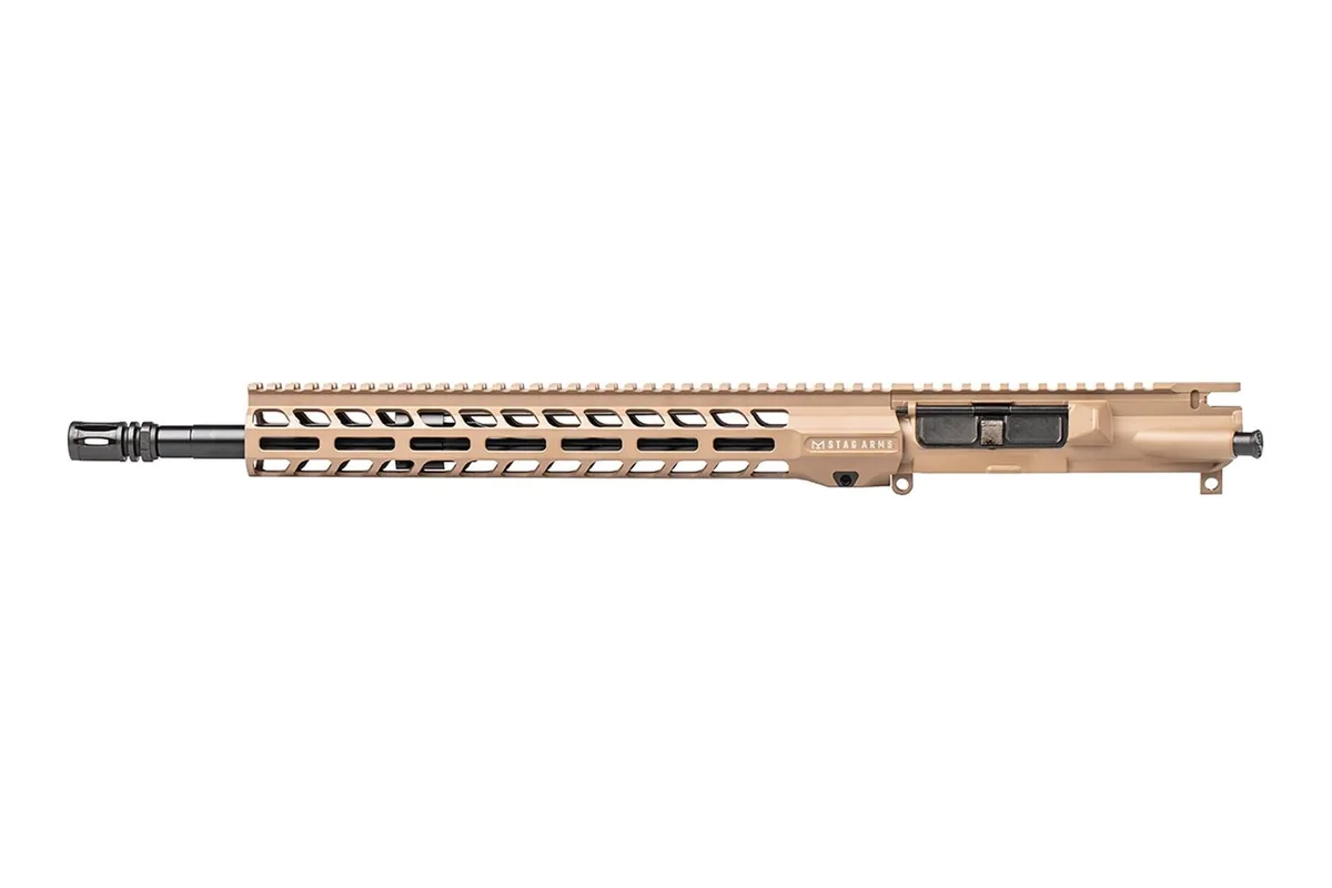 Stag Arms Stag 15 Tactical Left-Handed QPQ 16 in 5.56 Upper - FDE - Upper Receiver for AR-15 - view 1