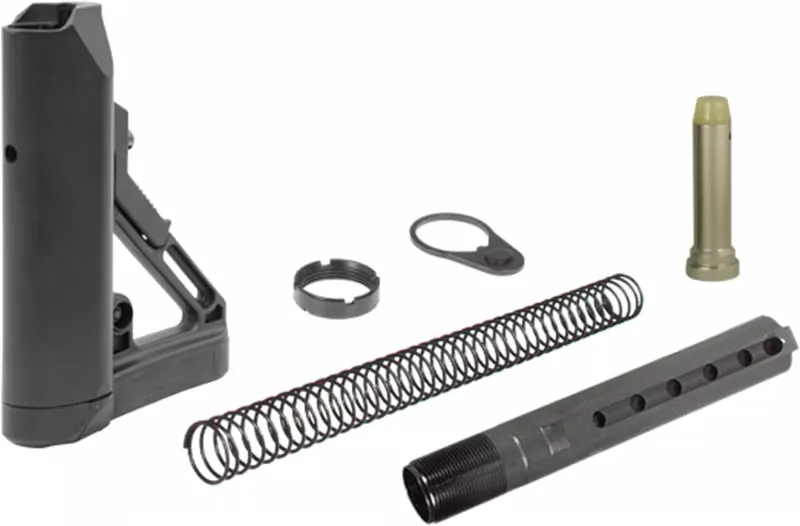 Leapers UTG Leapers Pro RBUS1BM Mil-Spec S1 AR15/m16 Rifle Buttstock Kit Aluminum/Polymer Black - Stock & Brace for AR-15 - view 1