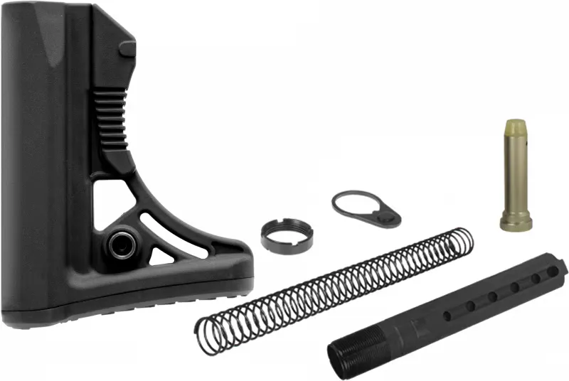 Leapers UTG Leapers Pro RBUS3BM Mil-Spec S3 AR15/M16 Rifle Buttstock Kit Aluminum/Polymer Black - Stock & Brace for AR-15, vista 2