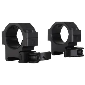 Leapers UTG Max Strength Tactical 4 Hole QD Picatinny 30mm Scope Rings Matte Black Low - Optic Mount - view 1