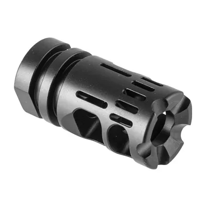 Vg6 Precision Ar-15 Gamma 9mm Muzzle Brakes - Ar-15 Gamma 9mm Muzzle Brake 9mm 1/2-28 Black - Muzzle Device for AR-15, vista 1