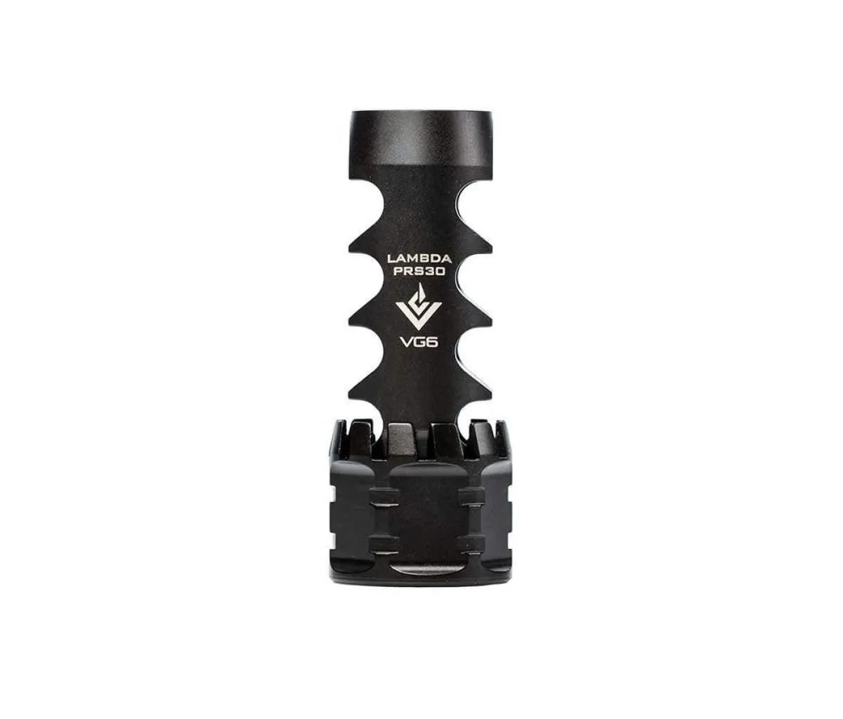 Vg6 Precision Lambda Prs30 Brake - Black - .30 Caliber - Muzzle Device for AR-15 - view 2