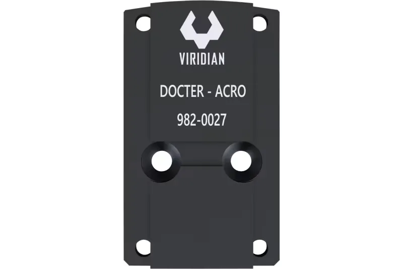 Viridian RFX45 Docter Mounting Adapter, Red Dot Sight Mount, Machined 6061 Aluminum, Black Anodized - Optic - view 2
