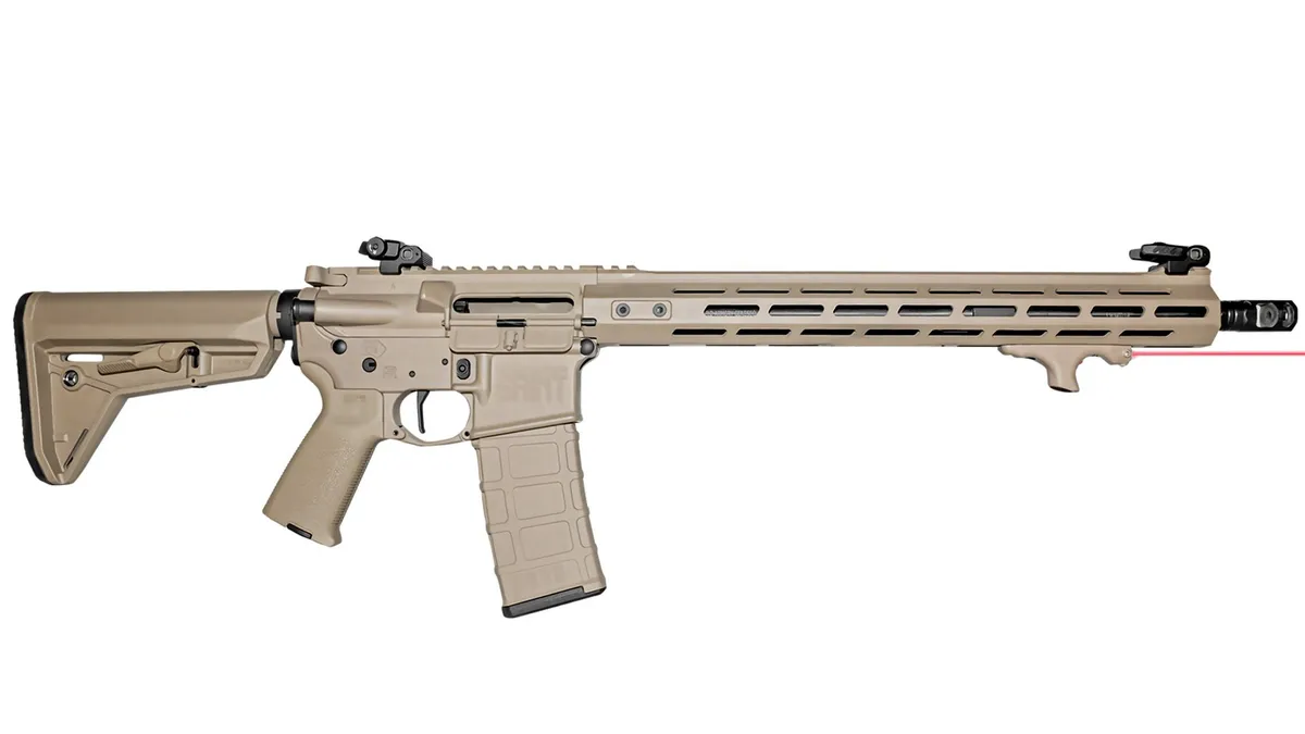 Viridian Weapon Technologies HS1 Hand Stop, Red Laser, Fits M-lok, Flat Dark Earth - Foregrip for AR-15, vista 5