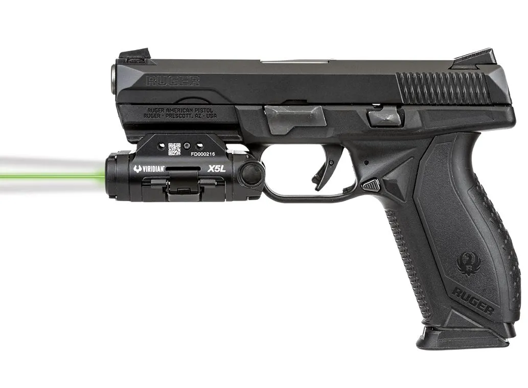 Viridian X5L Gen 3 Green Laser and Tactical Light - Black - Light, vista 1