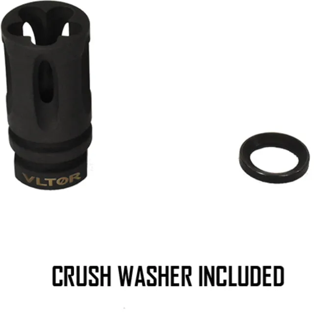 Vltor Weapon Systems Vc-1 Flash Suppressor 22 Caliber 1/2-28 Steel Black - Muzzle Device for AR-15 - view 1