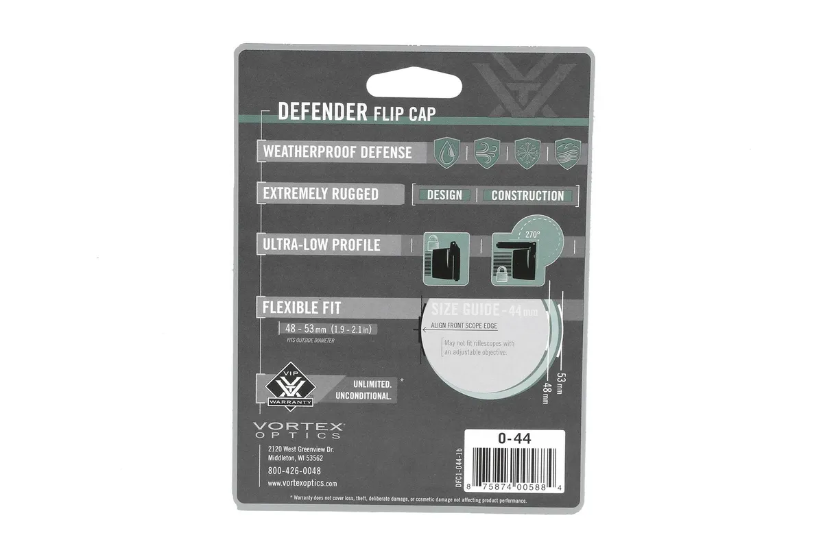 Vortex Optics Vortex Defender Flip Cap Objective 44-O-44 - Optic Mount - view 2