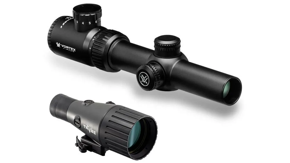 Vortex Optics Crossfire II 1-4x24mm Riflescope - Illuminated V-Brite MOA Reticle - Rifle Scope, vista 2