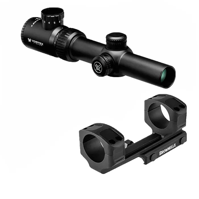 Vortex Optics Crossfire II 1-4x24mm SFP Illum. V-Brite Black W/Mount - Rifle Scope, vista 1