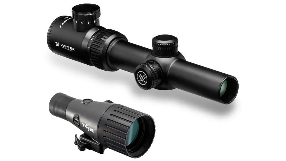 Vortex Optics Vortex Crossfire II 1-4x24mm 30mm Tube SFP V-Brite MOA Rifle Scope, Black - Rifle Scope - view 1