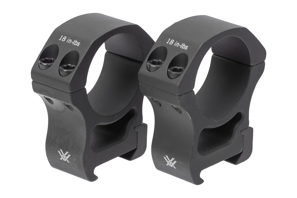 Vortex Optics Vortex Pro Series Rifle Scope Rings 30mm High Black 1.26in 1.79oz - Optic Mount - view 1