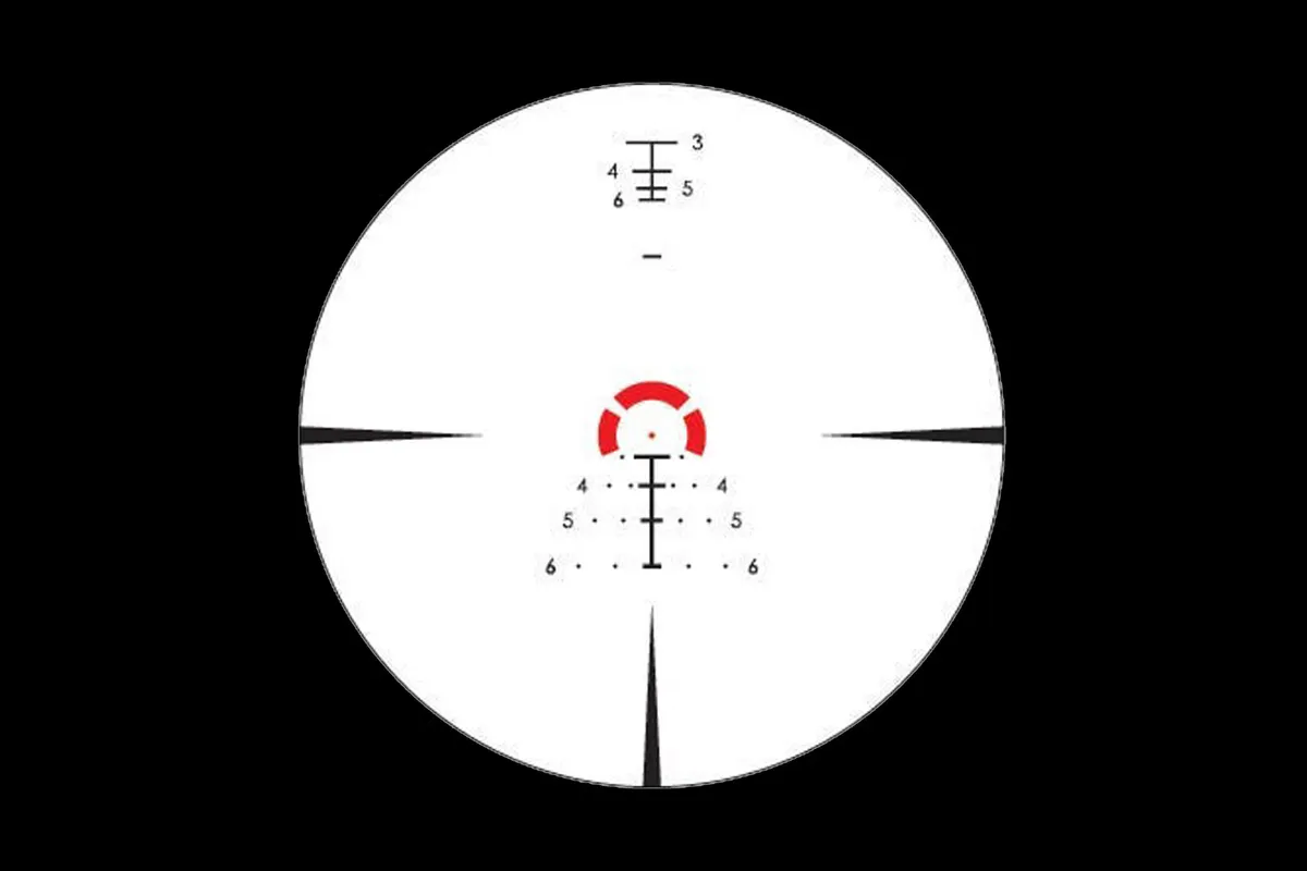 Vortex Optics Vortex Strike Eagle 1-8x24mm 30mm FFP Rifle Scope Black EBR-8 Reticle MOA 10.4in 23.9oz - Rifle Scope, vista 4
