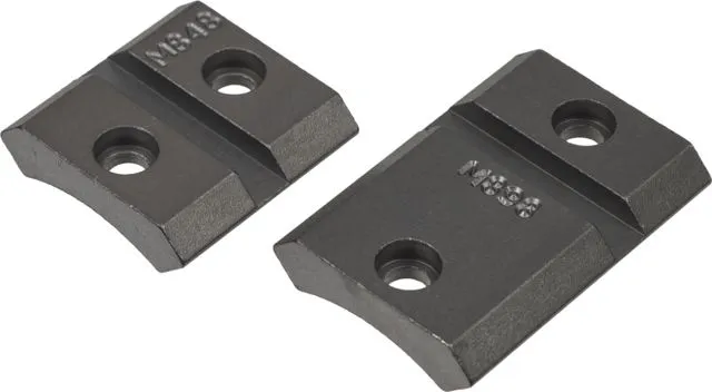Warne 2 Pc Steel Mounting Base Cooper 16/22/50/52 - Matte - Optic Mount - view 1