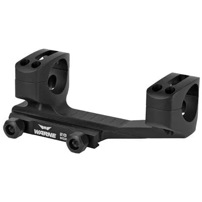 Warne 20 MOA 1 Piece Extended Skeletonized 1" Scope Mount For AR-15, Black - LRSKEL1TW - Optic Mount - view 2