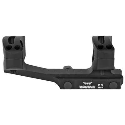 Warne 20 MOA 1 Piece Extended Skeletonized 1" Scope Mount For AR-15, Black - LRSKEL1TW - Optic Mount - view 3