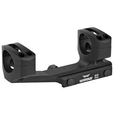 Warne 20 MOA 1 Piece Extended Skeletonized 1" Scope Mount For AR-15, Black - LRSKEL1TW - Optic Mount - view 1