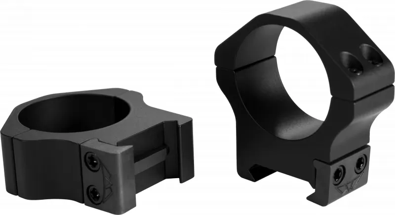 Warne 30mm Horizontal High Profile Matte Scope Rings - 515M - Optic Mount - view 2