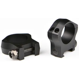 Warne 7.3 Series Medium 1" Scope Rings, Silver - 721LM - Optic Mount - view 2