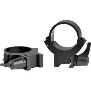 Warne 7.3 Series Medium 1" Scope Rings, Silver - 721LM - Optic Mount - view 4
